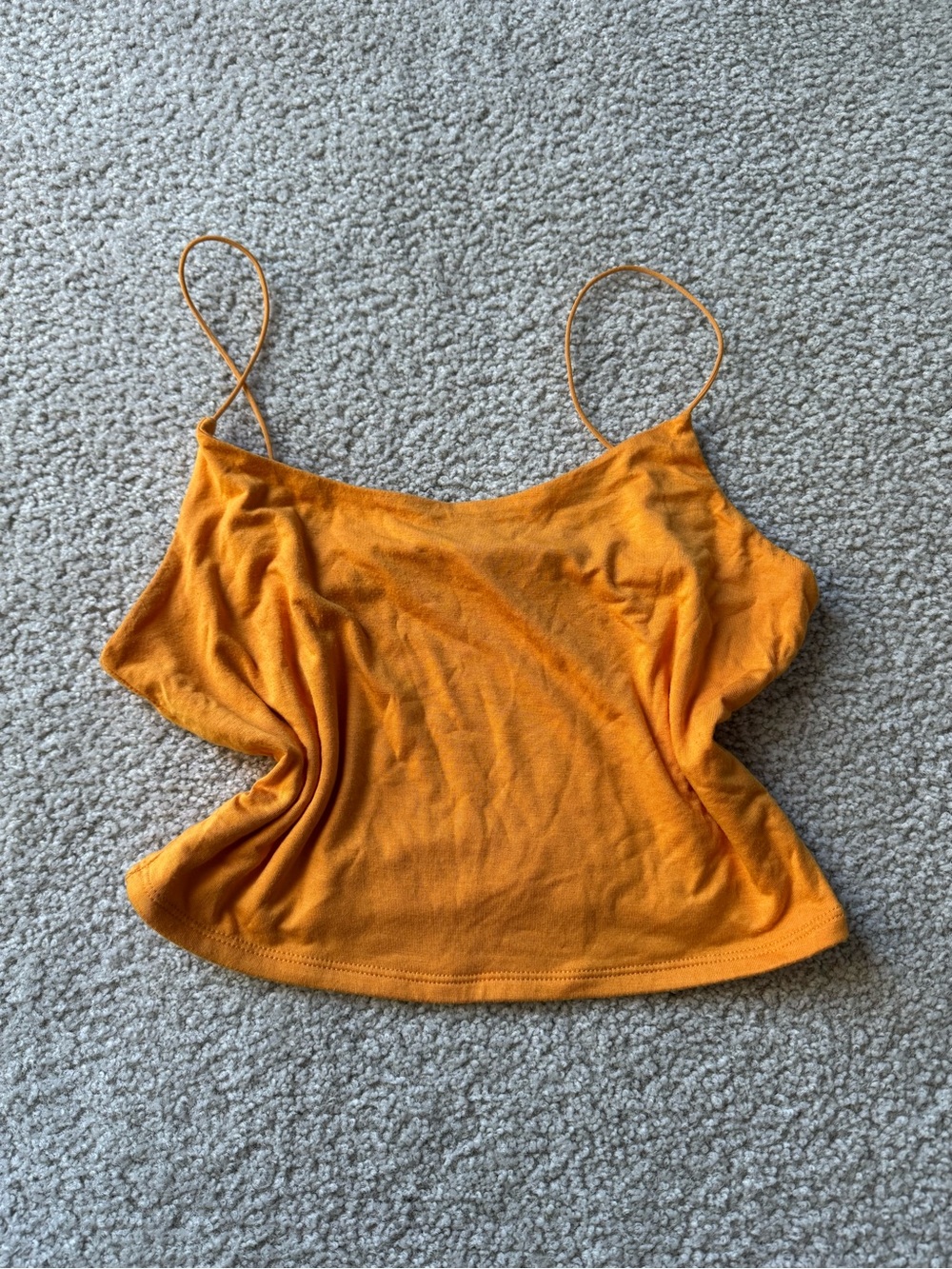 Garage Bright Orange Spaghetti Strap Cami sexy casual tee